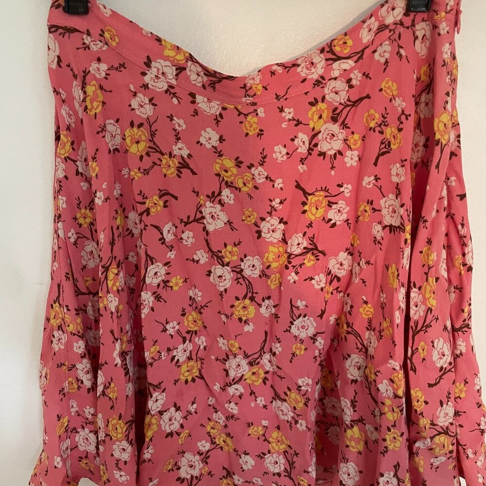 Polo Pink Floral Mini Skirt